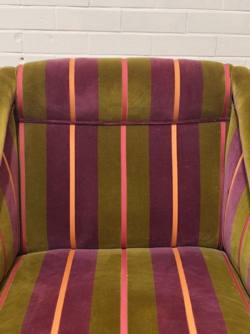 ANTIQUE VICTORIAN WALNUT LIBRARY FIRESIDE EASY LOW ARMCHAIR - ADDITIONAL PHOTO 5