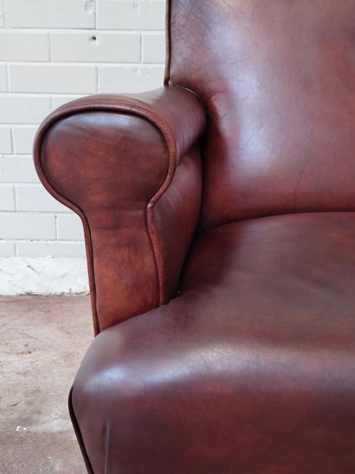 ANTIQUE VICTORIAN TAN LEATHER CHESTERFIELD GENTLEMAN'S LIBRARY FIRESIDE EASY ARMCHAIR - ADDITIONAL PHOTO 12