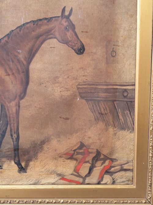 ANTIQUE SET OF THREE EARLY EDWARDIAN RACE HORSE EQUESTRIAN LITHOGRAPHS AFTER HARRY HALL - ADDITIONAL PHOTO 5