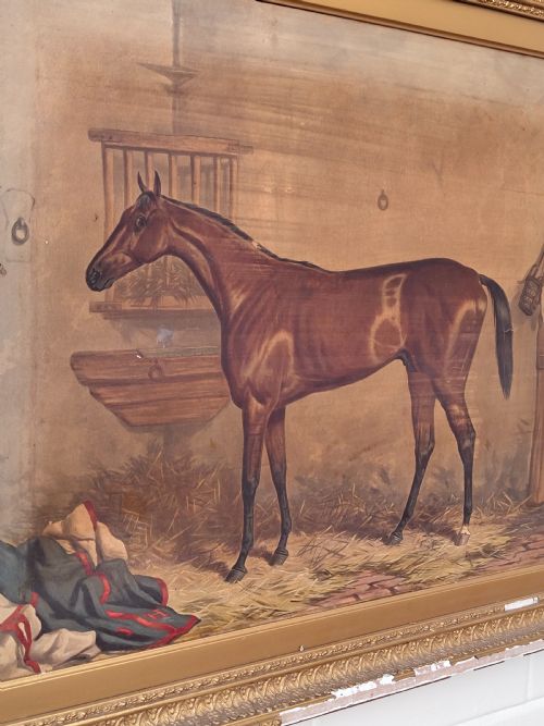 ANTIQUE SET OF THREE EARLY EDWARDIAN RACE HORSE EQUESTRIAN LITHOGRAPHS AFTER HARRY HALL - ADDITIONAL PHOTO 8