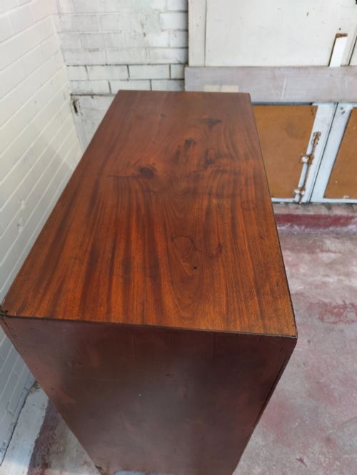 ANTIQUE MAHOGANY GEORGIAN CHEST OF DRAWERS - ADDITIONAL PHOTO 7