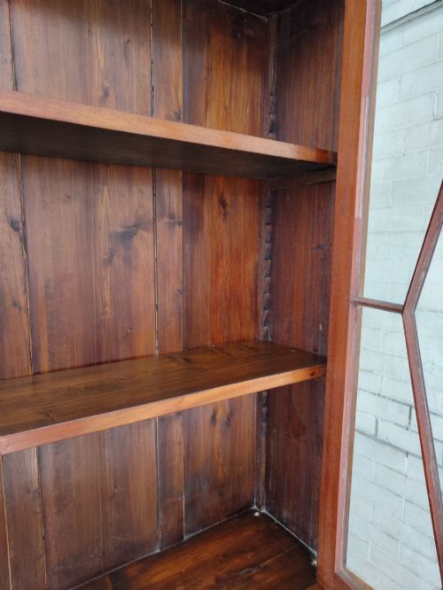 ANTIQUE VICTORIAN MAHOGANY ASTRAGAL GLAZED VICTORIAN ADJUSTABLE BOOKCASE - ADDITIONAL PHOTO 10