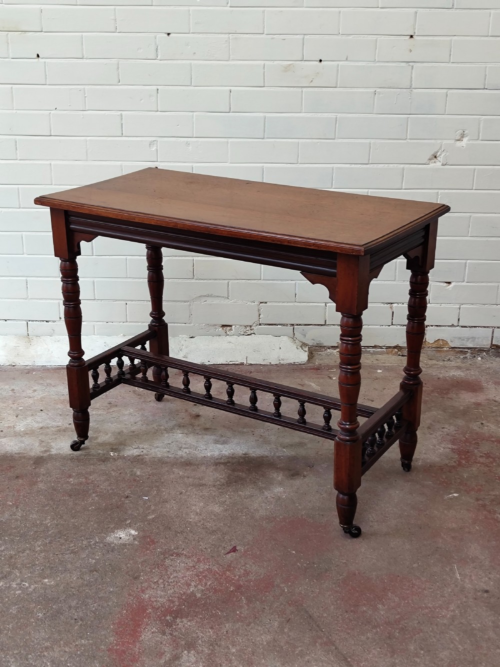 Antique Aesthetic Movement Solid Walnut Side Centre Table 