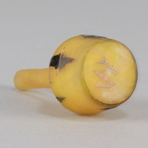 EARLY 20TH CENTURY ART NOUVEAU GLASS MINIATURE BOATING VASE BY DAUM FRRES - ADDITIONAL PHOTO 11