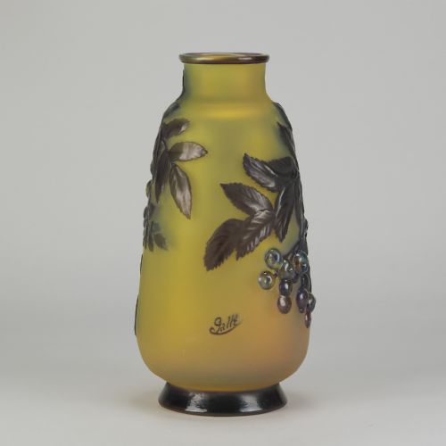 EARLY 20TH CENTURY CAMEO GLASS ENTITLED SORBIER SOUFFL VASE BY GALL - ADDITIONAL PHOTO 5