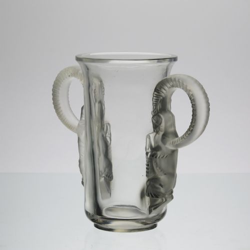 EARLY 20TH CENTURY ART DECO CLEAR GLASS THIBET VASE BY REN LALIQUE - ADDITIONAL PHOTO 4
