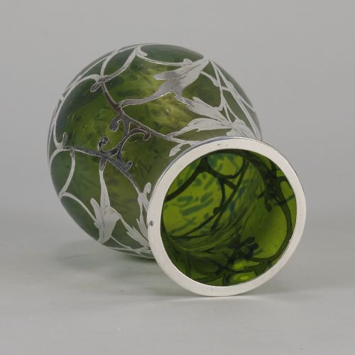 EARLY 20TH CENTURY ART NOUVEAU SILVERED PHNOMEN VASE BY LOETZ WITWE - ADDITIONAL PHOTO 10