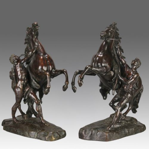 Late 19th Century Bronze "Marly Horses" After Coustou