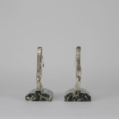 EARLY 20TH CENTURY ART DECO BRONZE GAZELLE BOOKENDS BY A KELETY - ADDITIONAL PHOTO 7