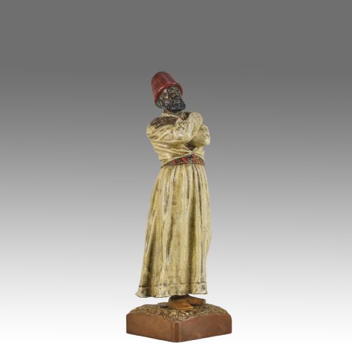 
Early 20th Century Cold-painted Bronze "Whirling Dervish" by Franz Bergman