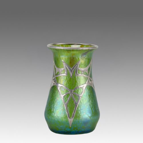 EARLY 20TH CENTURY SILVER SECESSIONIST VASE BY JOHANN LOETZ