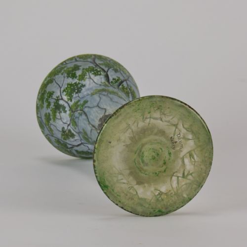 EARLY 20TH CENTURY CAMEO GLASS PAYSAGE VASE BY DAUM FRRES - ADDITIONAL PHOTO 11
