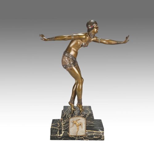 
Early 20th Century Gilt Bronze Sculpture “Phoenician Dancer” by Demetre Chiparus