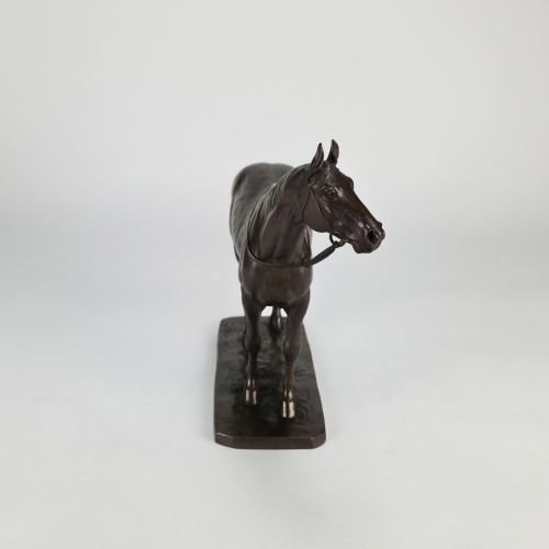 EARLY 20TH CENTURY JAPANESE BRONZE SCULPTURE STANDING HORSE BY KUNIO IT - ADDITIONAL PHOTO 4
