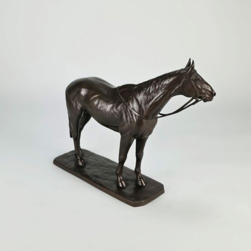 EARLY 20TH CENTURY JAPANESE BRONZE SCULPTURE STANDING HORSE BY KUNIO IT - ADDITIONAL PHOTO 5