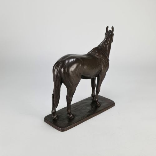 EARLY 20TH CENTURY JAPANESE BRONZE SCULPTURE STANDING HORSE BY KUNIO IT - ADDITIONAL PHOTO 6