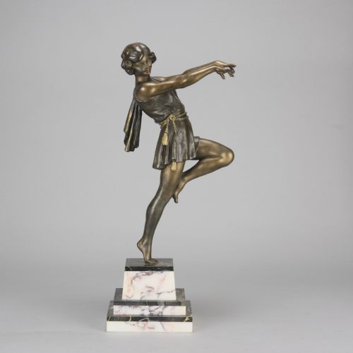 Early 20th Century Figure of an "Art Deco Dancer" by Emile Carlier