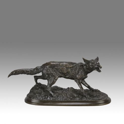 Late 19th Century Animalier Bronze Entitled "Reynard" by P J Mêne
