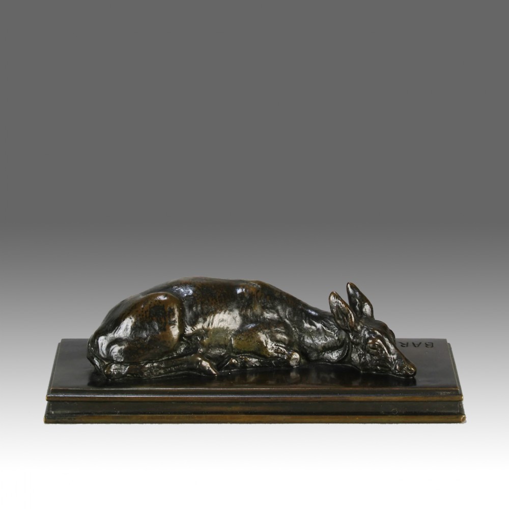 Mid 19th Century Animalier Bronze Study entitled 