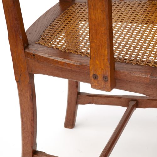 POLISHED OAK PUGINESQUE GOTHIC REVIVAL DESK CHAIR - ADDITIONAL PHOTO 9
