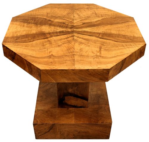 Art Deco Figured Walnut Occasional Table, English, C1930