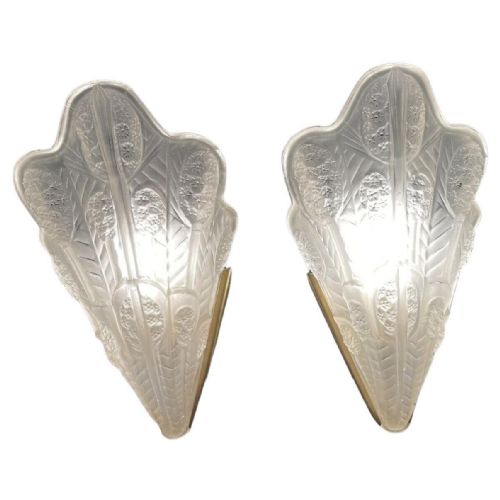 Art Deco Matching Pair of Wall Lights, 1930'S, French