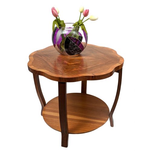 Art Deco Two Tier Walnut Coffee Table, English, C1930