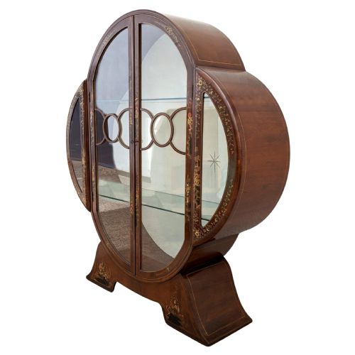 ART DECO STYLISH DISPLAY CABINET ENGLISH 1930S - ADDITIONAL PHOTO 2
