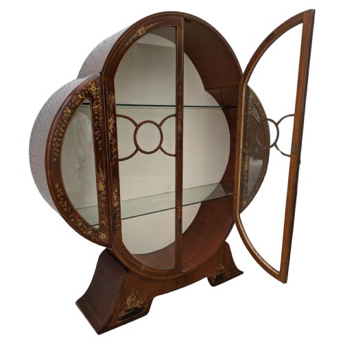 ART DECO STYLISH DISPLAY CABINET ENGLISH 1930S - ADDITIONAL PHOTO 4