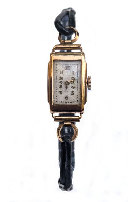 ART DECO GOLD PLATED LADIES WATCH SERVICED C1928 - ADDITIONAL PHOTO 1