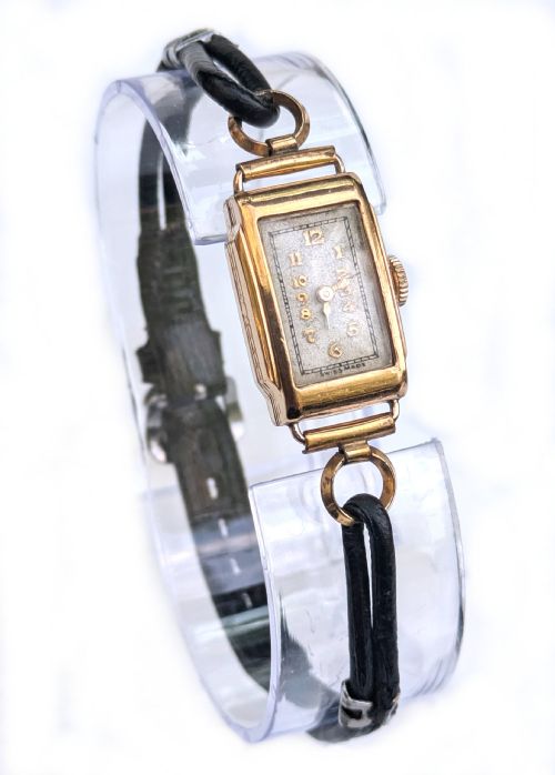 ART DECO GOLD PLATED LADIES WATCH SERVICED C1928 - ADDITIONAL PHOTO 2