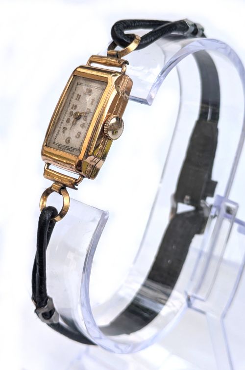 ART DECO GOLD PLATED LADIES WATCH SERVICED C1928 - ADDITIONAL PHOTO 3