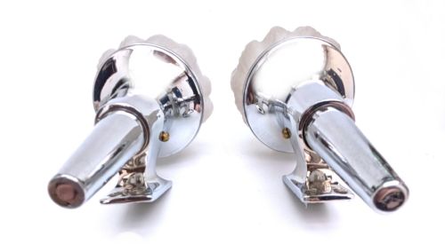 ART DECO PAIR OF MATCHING FLAME WALL LIGHTS CIRCA 1930'S - ADDITIONAL PHOTO 5