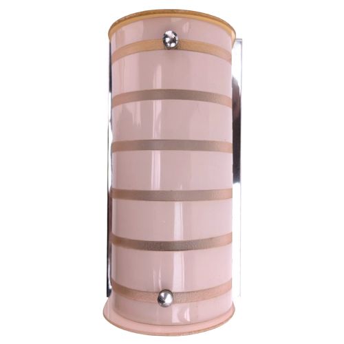 Art Deco Glass & Chrome Wall Light, C1930
