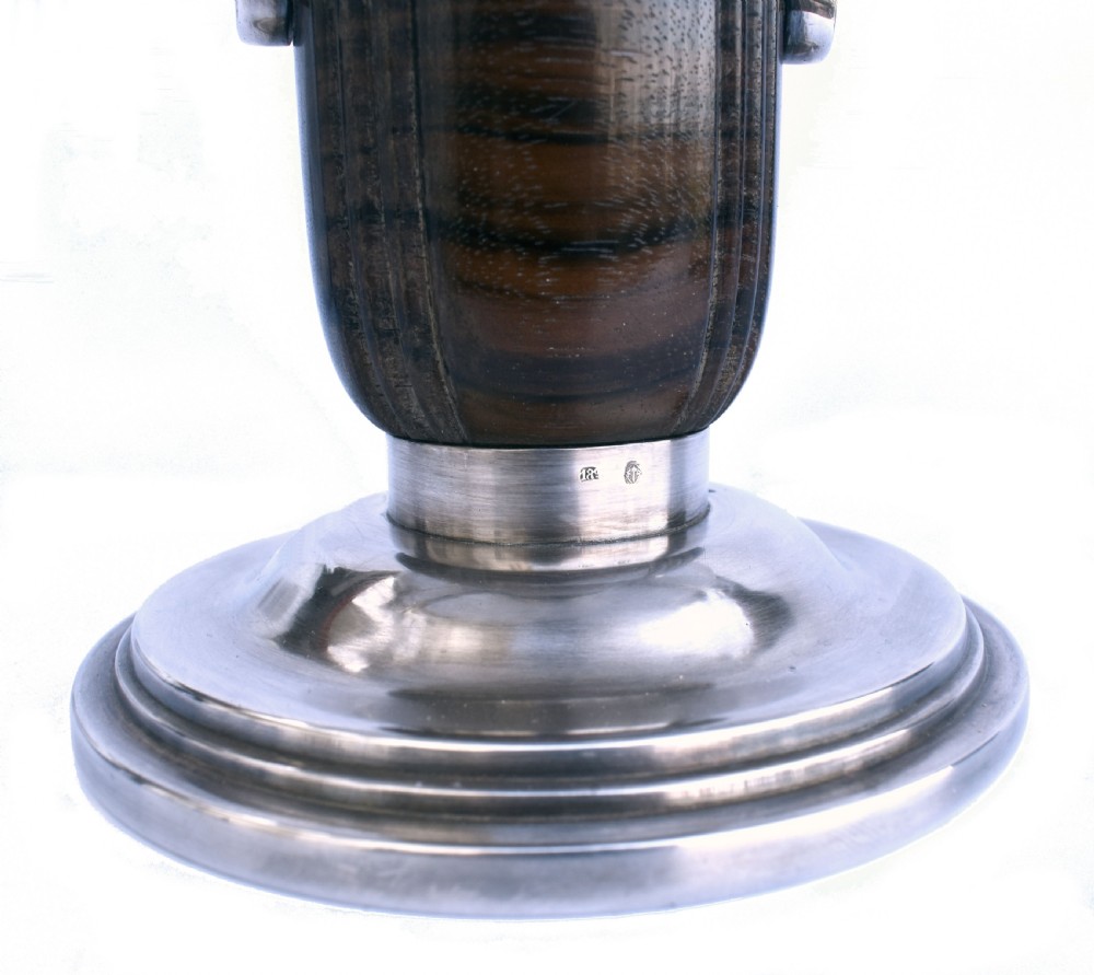 Art Deco Silver Plated French Comport Coupe, c1930 View III