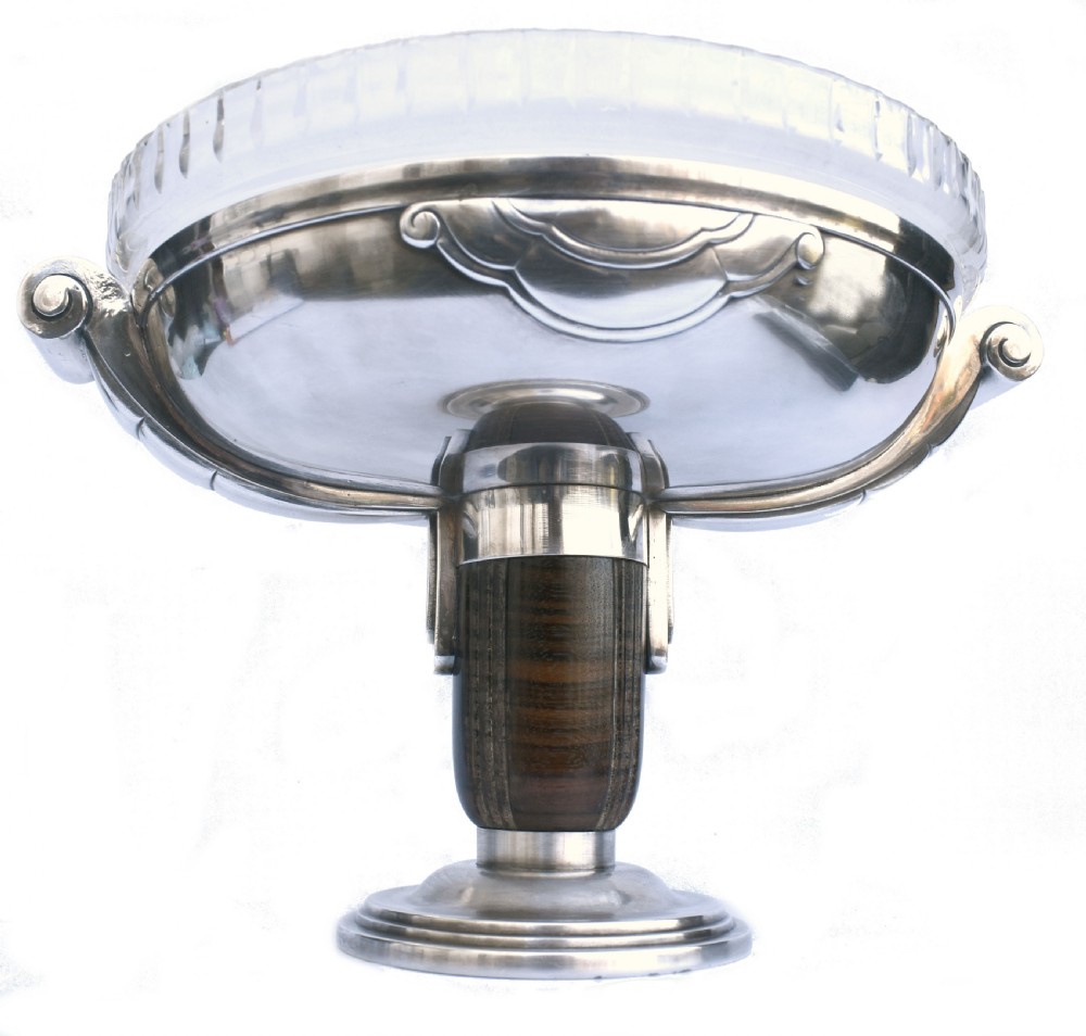Art Deco Silver Plated French Comport Coupe, c1930 View VI