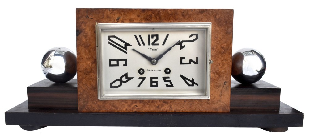 Art Deco French Mantle Clock, c1930