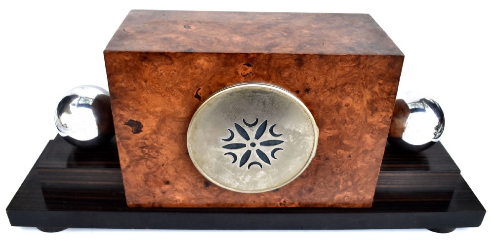 Art Deco French Mantle Clock, c1930 View VI