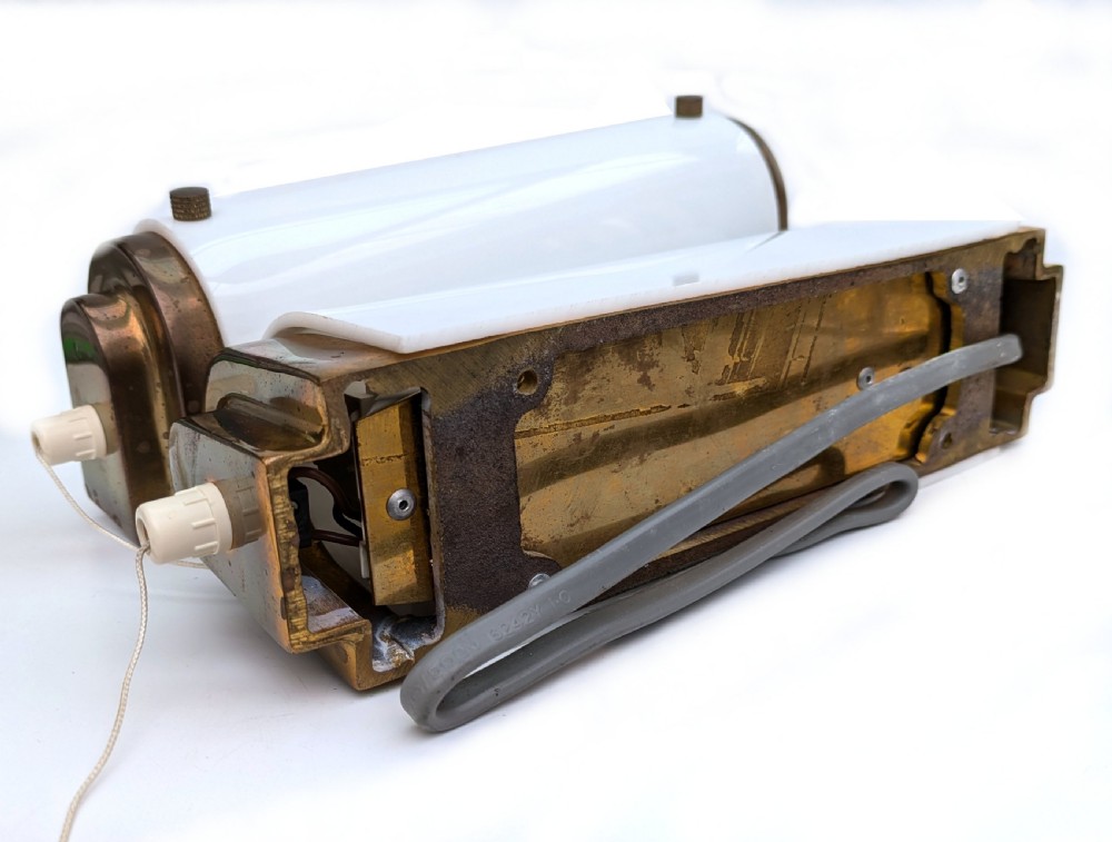 Art Deco Solid Brass & Acrylic Cinema Wall Lights View III