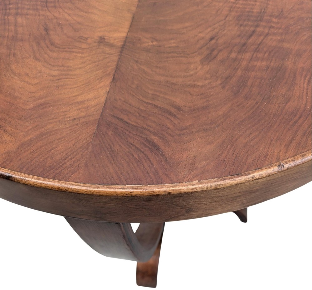 Art Deco Walnut Modernist Occasional Table, c1930 View V