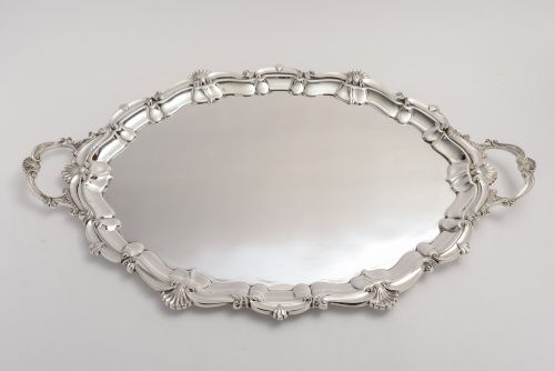 Edwardian Large Oval Serving Tray, Circa 1900