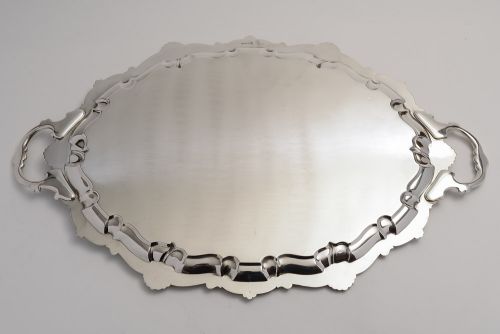 fig 1. Edwardian Large Oval Serving Tray, Circa 1900