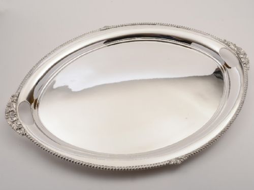 20th Century Edwardian Silver Plated Serving Tray, Circa 1905