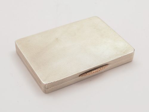 Art Deco Silver Calling Card Case, London 1934