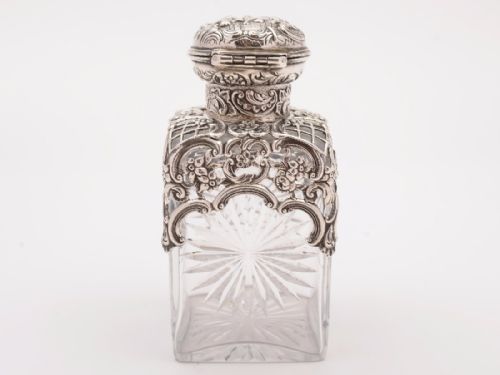 fig 1. Early 20th Century Silver Topped Scent Bottle, London 1901