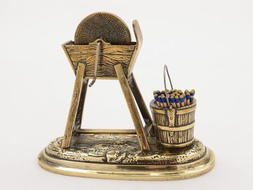 Victorian Novelty Brass Vesta, Circa 1880