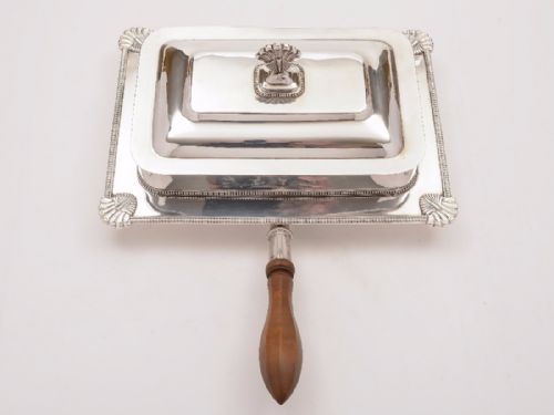 fig 1. Edwardian Silver Plated Serving Dish, Circa 1905