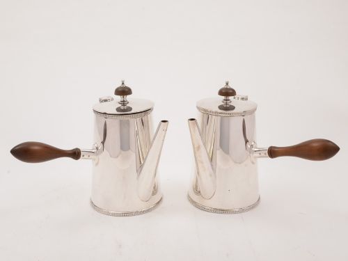 Pair of Cafe Au Lait Pots, Circa 1920
