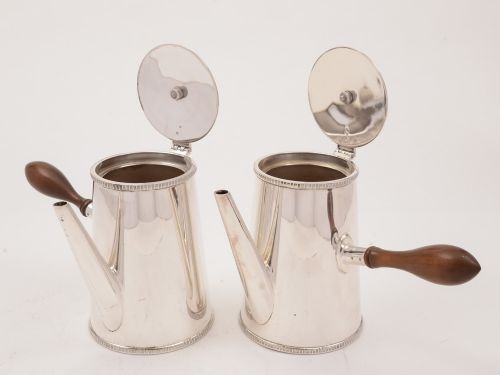 fig 1. Pair of Cafe Au Lait Pots, Circa 1920