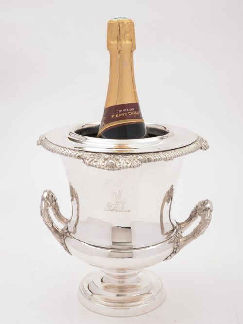 fig 1. Georgian Silver Plated Wine Cooler, Circa 1810